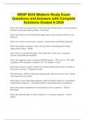 NRNP 6635 Midterm Study Exam Questions and Answers with Complete Solutions Graded A 2024