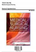 Test Bank for Medical-Surgical Nursing, 8th Edition by Donna D Ignatavicius, 9781455772551, Covering Chapters 1-72 | Includes Rationales