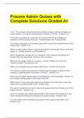 Procore Admin Quizes with Complete Solutions Graded A+