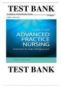 Test Bank for Advanced Practice Nursing Essentials for Role Development 4th Edition by Lucille A. Joel , ISBN: 9780803660441 |COMPLETE TEST BANK| Guide A+