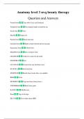 Exam (elaborations) Anatomy 