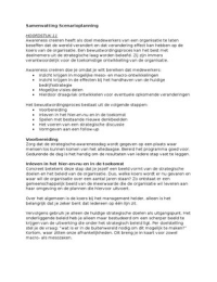 Samenvatting Handboek Scenarioplanning (H11 T/M 16) Deel 4 & 5