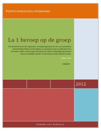 Uitwerking Leerarrangement Beroep op de groep