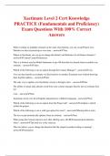 Xactimate Level 2 Cert Knowledge PRACTICE (Fundamentals and Proficiency) Exam Questions With 100% Correct Answers