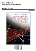 Solution Manual for Optimization in Operations Research, 2nd Edition by Ronald L. Rardin, 9780134384559, Covering Chapters 1-17 | Includes Rationales