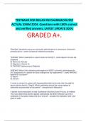 TESTBANK FOR RELIAS RN PHARMACOLOGY ACTUAL EXAM 2024. Questions with 100 correct and verified answers. LATEST UPDATE 2024.