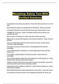 Woodshop Safety Test With Verified Solutions