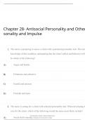 Chapter 28- Antisocial Personality and Other sonality and Impulse