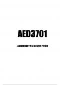 AED3701 ASSIGNMENT 1 SEMESTER 2 2024