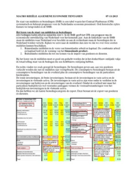 macro algemene economie, de staat van middelen en bestedingen