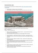 OCR Classical Civilisation A Level: Greek Theatre Condensed Notes from OCR Textbook