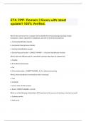 ETA CPP Domain 3 Exam with latest update!! 100% Verified.