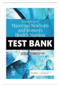Test Bank for Foundations of Maternal-Newborn and Women's Health Nursing 8th Edition by Sharon Smith Murray, Emily Slone McKinney, Karen Holub, Renee Jones, Kristin L. Scheffer