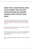 NASM VIRTUAL COACHING FINAL EXAM ACTUAL /NEWEST 2024  WITH WELL SORTED QUESTIONS AND ANSWERS /GRADED A+/BEST FOR THAT GOOD GRADE