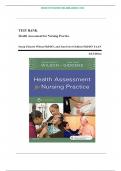 Test Bank for Health Assessment for Nursing Practice, 6th Edition by Susan Fickertt Wilson, Jean Foret Giddens