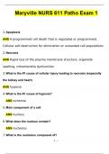 Maryville NURS 611 Advanced Pathophysiology Exam 1 (2024/2025) Newest Questions and Answers (Verified Answers)