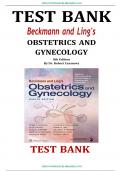 Test Bank For Beckmann and Ling's Obstetrics and Gynecology 8th Edition By Robert Casanova
