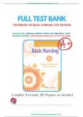 Test Bank For Textbook of Basic Nursing 11th Edition by Caroline Bunker Rosdahl; Mary T. Kowalski