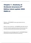 Chapter 1 : Anatomy of Orofacial structures 8th Edition latest update 2024 PASS A+