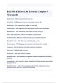 BJU 5th Edition Life Science Chapter 1 Test Guide Exam Questions and Answers latest 2024( A+ GRADED 100% VERIFIED).