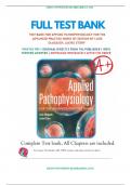 Test Bank For Applied Pathophysiology for the Advanced Practice Nurse 1st Edition by Lucie Dlugasch, Lachel Story