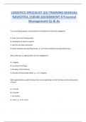 LOGISTICS SPECIALIST (LS) TRAINING MANUAL  NAVEDTRA 15004B ASSIGNMENT 8 Financial  Management Qs & As 