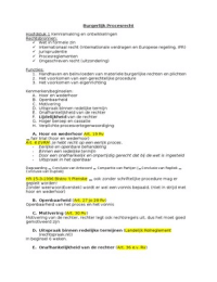 Samenvatting Burgerlijk Procesrecht incl. Oefentoets met antwoorden