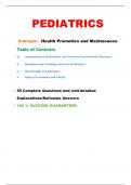 Health Promotion and Maintenance   Questions and Verified Answers with Rationales