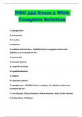 NSG 355 Exam 3 With Complete Solution