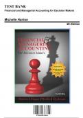 Solution Manual for Financial and Managerial Accounting for Decision Makers, 4th Edition by Hanlon, 9781618533616, Covering Chapters 1-24 | Includes Rationales