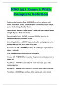 NSG 351 Exam 2 With Complete Solution