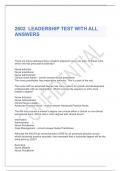 2602  LEADERSHIP TEST WITH ALL ANSWERS
