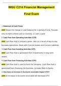 WGU C214 Financial Management Final Exam (2024/2025) Newest Questions and Answers (Verified Answers)