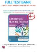 Test Bank For Concepts for Nursing Practice 3rd Edition By Jean Foret Giddens | | 9780323581936 | Chapter 1-57 | Complete Questions And Answers A+