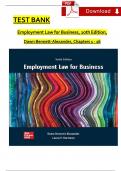 TEST BANK - Bennett-Alexander, Employment Law for Business 10th Edition All Chapters 1 - 16, Complete Latest Version