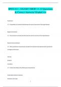 SPCE 611 - EXAM 5 MOD 11-12 Questions  & Correct Answers/ Graded A+