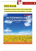 TEST BANK - Beechy/Conrod, Intermediate Accounting (Volume 1) 8th Edition, Complete Chapters 1 - 11, Verified Latest Version