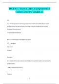 SPCE 611- Exam 1 (Mod 1-2) Questions &  Correct Answers/ Graded A+