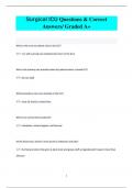 Surgical ICU Questions & Correct  Answers/ Graded A+