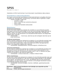 SPSS en Statistiek 2.3