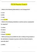 PTCB Practice Exam 6 (QUESTIONS WITH 100% CORRECT ANSWERS ) (2024 / 2025) (Verified by Experts)