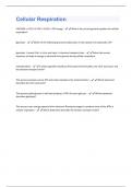 Cellular Respiration Questions And Answers Graded A+