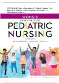  Wong's Essentials of Pediatric Nursing 11th Edition TEST BANK by Marilyn J. Hockenberry - All Chapter (1-31)|Complete Guide A+