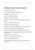 Biology- Chapter 6, Scott Freeman Exam Questions with correct Answers 2024( A+ GRADED 100% VERIFIED).