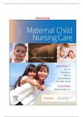 Test Bank For Maternal Child Nursing Care 7th Edition by Shannon E. Perry, Marilyn J. Hockenberry, Mary Catherine Cashion Chapter 1-50