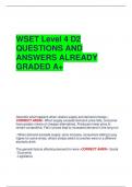 WSET Level 4 D2 QUESTIONS AND ANSWERS ALREADY GRADED A+              Describe what happens when relative supply and demand change CORRECT ANSW-- When supply exceeds demand: price falls, consumer have greater choice of cheaper alternatives. Producers lower