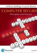 COMPUTER SECURITY PRINCIPLES AND PRACTICE Fourth Edition by William Stallings & Lawrie Brown