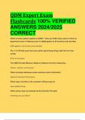 QDM Expert Exam Flashcards 100% VERIFIED  ANSWERS 2024/2025  CORRECT