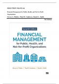 Solution Manual for Financial Management for Public Health, and Not-for-Profit Organizations 7th Edition by Steven Finkler, Thad Calabrese|