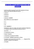 ICD-10-CM (1) EXAM WITH QUESTIONS AND ANSWERS 